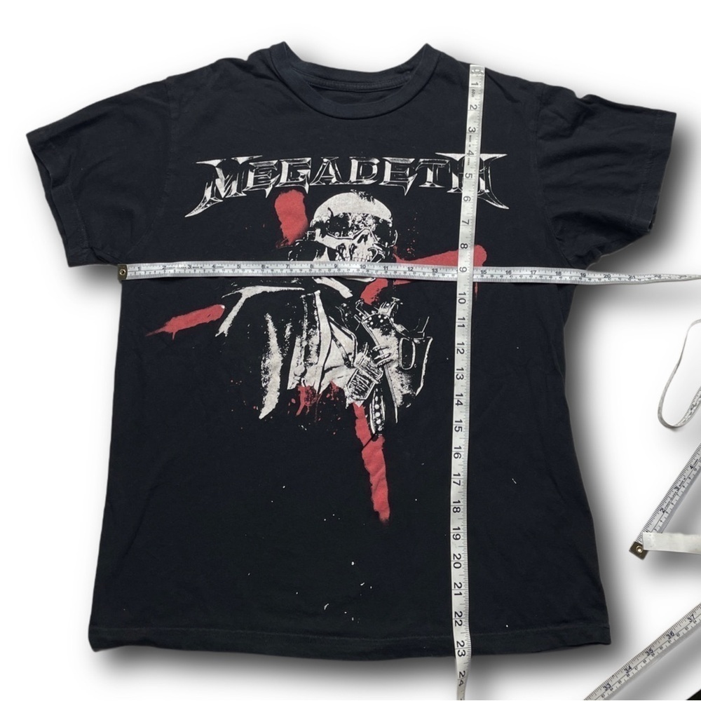 Megadeth Heavy Metal Thrash Metal Dave Mustaine Skeleton graphic tshirt - medium - Picture 6 of 7